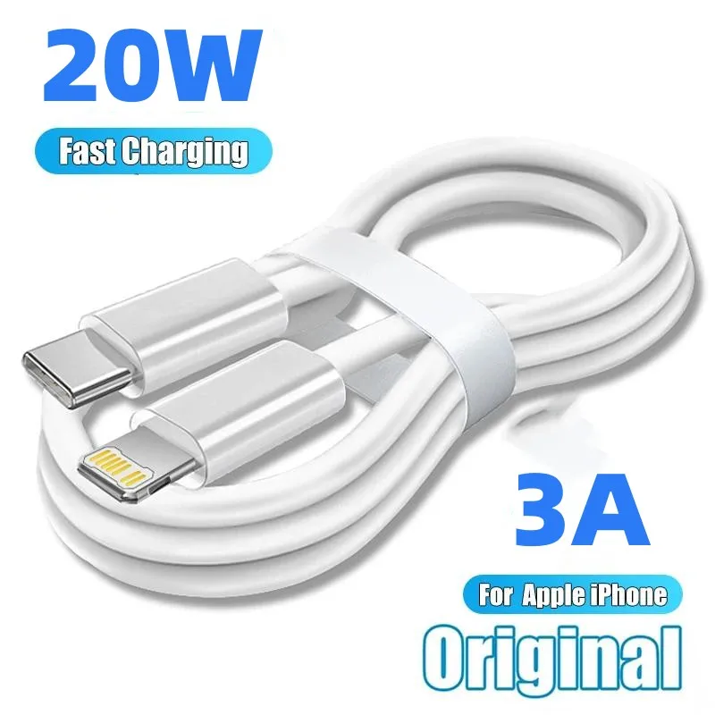 

USB-кабель PD для iPhone 14, 13, 12, 11 Pro, Xs Max, X, Xr, 8, 7 Plus, зарядное устройство для быстрой зарядки 2,4 А, провод, шнур для iPad Pro, кабель для передачи данных