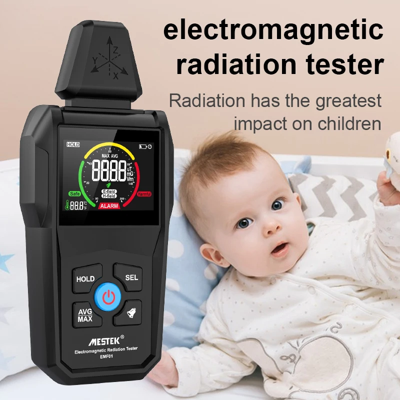 

Electromagnetic Radiation Detector Tester Electromagnetic Field Radiation Tester Emf Meter Counter Emission Dosimeter Computer