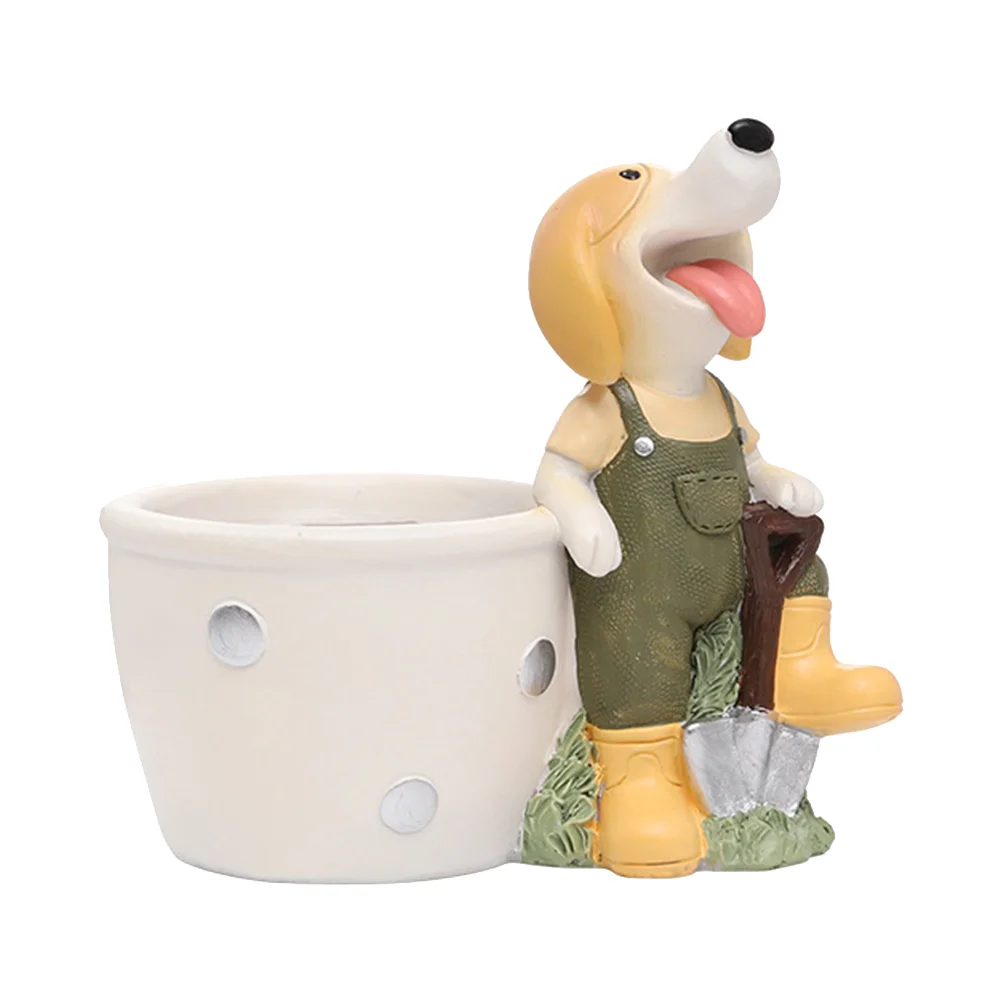 

Decor Planter Garden Shelf Table Planting Pot Decorations Vase Decorative Room Living Cartoon Crafts Resin Flowerpot Accents