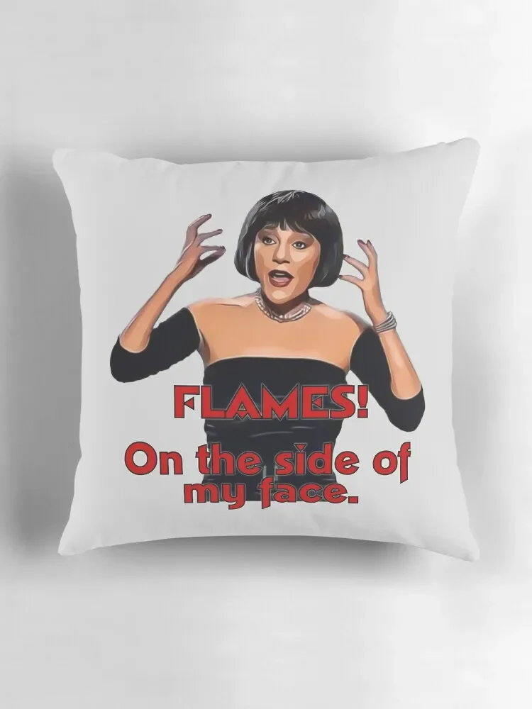 Пламя! На боковой стороне моего лица. Madeline Kahn-MRS-белая декоративная подушка