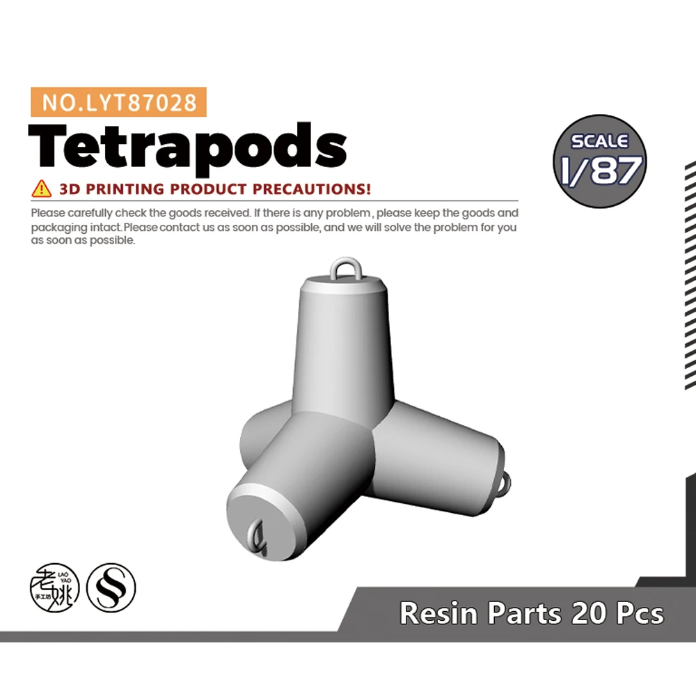 Yao's Studio LYT028 1/87 HO модель сцены поезда Tetrapods времен Второй мировой войны
