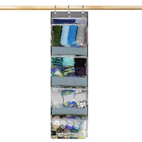 4 compartments hanging yarn knitting storage over the door yarn knitting storage bag for wall display clear shelves display