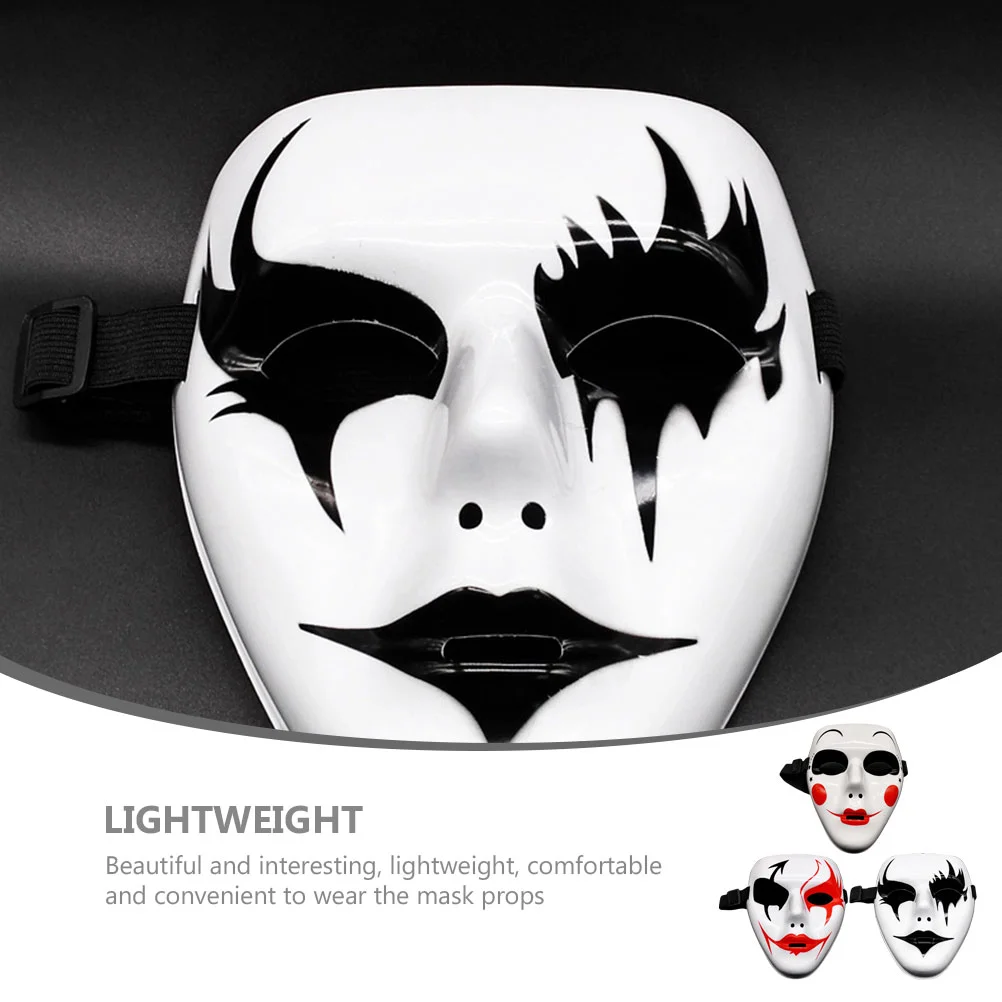 3 шт. маска для вечеринки страшные пластиковые маски взрослых Хэллоуин