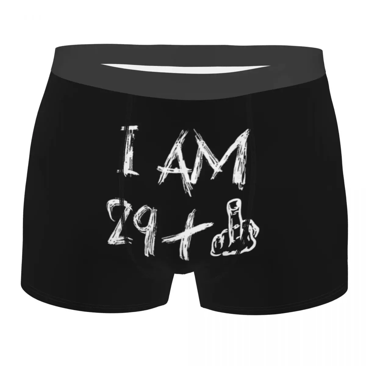 

I M 29 1 Middle Finger 30th Birthday T Funny Underpants Homme Panties Male Underwear Ventilate
