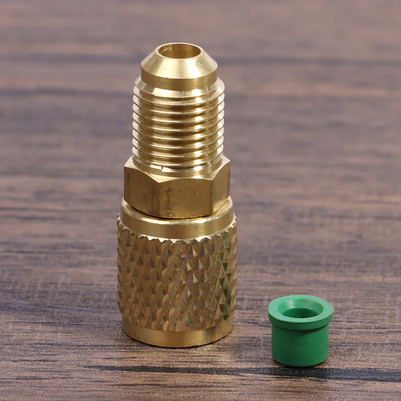 

Vacuum Pump Brass Adapter R410a Adapter 5/16 SAE F Quick Couplers To 1/4 SAE For Air Conditioning Adapter Quick Coupling
