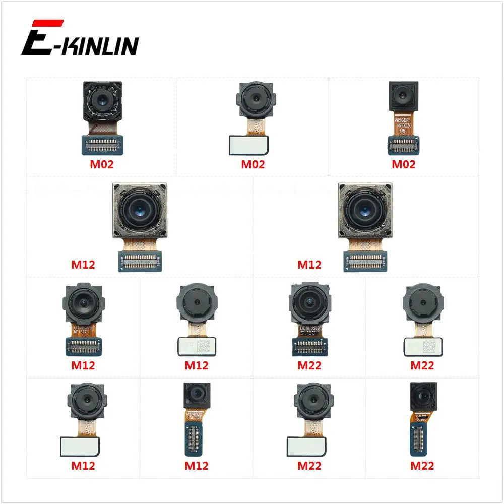 

Ultrawide Telephoto Depth Macro Rear Main Camera For Samsung Galaxy M02 M12 M22 M022 M127 M225 Selfie Front Camera Flex Cable