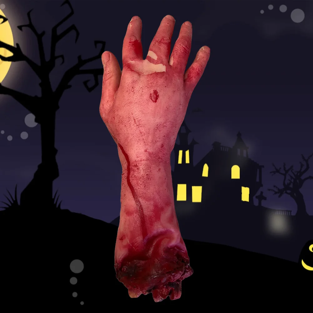 

Halloween Hand Fake Body Severed Broken Parts Props Hands Blood House Decorations Haunted Prop Arm Decoration Scary Accessories