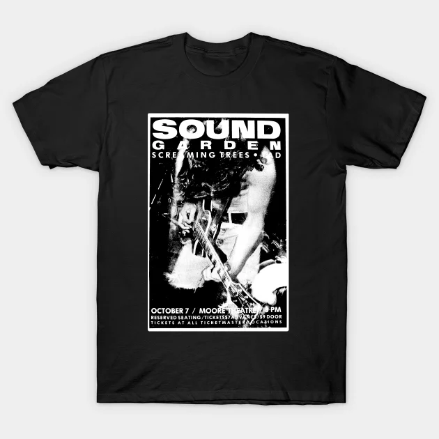 

2021 Men/Women's Summer Black Street Fashion Hip Hop Soundgarden, Screaming Trees, TAD. T-shirt Cotton Tees Short Sleeve Tops