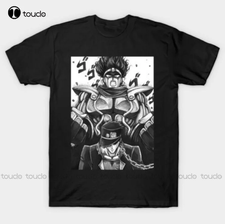 

Jotaro & Star Platinum Battle Jojo'S Bizarre Adventure Manga Black T-Shirt Girl Dad Shirt Custom Aldult Teen Unisex Xs-5Xl New