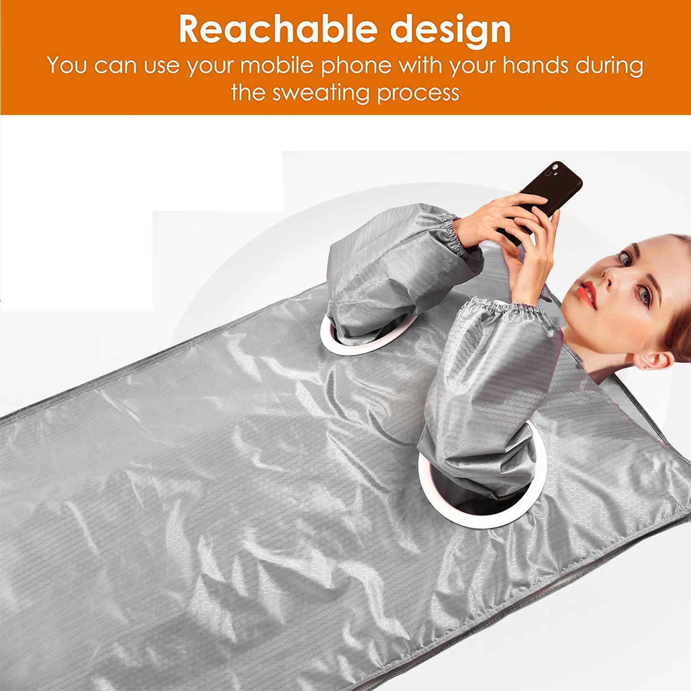 Digital Infrare Sauna Blanket for Loss Weight 2 Zone Reachable Heating Slimming Thermal Detox Home SPA 110V 220V | Дом и сад