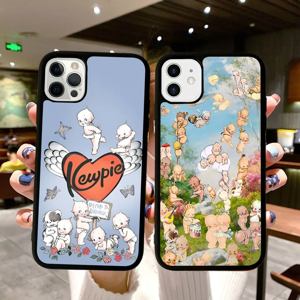 Милый детский чехол для телефона K-Kewpie силиконовый из ПК + ТПУ iPhone 11 12 13 14 15 16 Plus Pro Max
