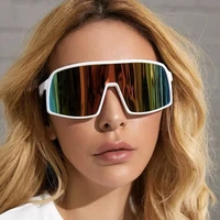 2022 new colorful cycling glasses mens one piece sunglasses europe and america outdoor sports sunglasses