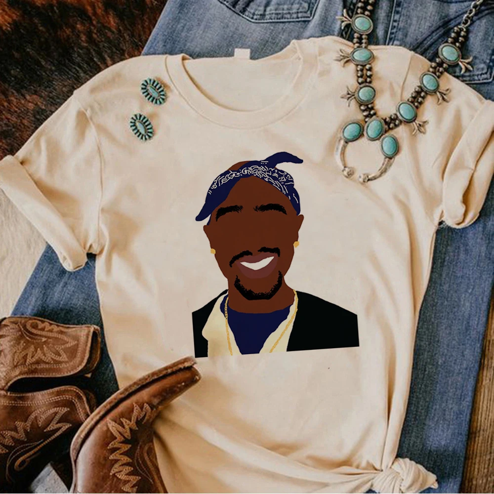 Футболка Tupac Y2K женская уличная одежда дизайнерская для девушек на лето