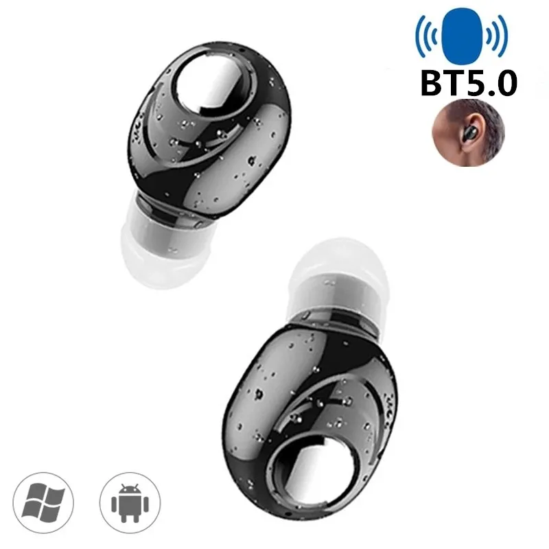 

X8 Mini In-ear 5.0 Wireless Bluetooth Headset HiFi Wireless earplug with microphone Sports hands-free stereo for smart phones