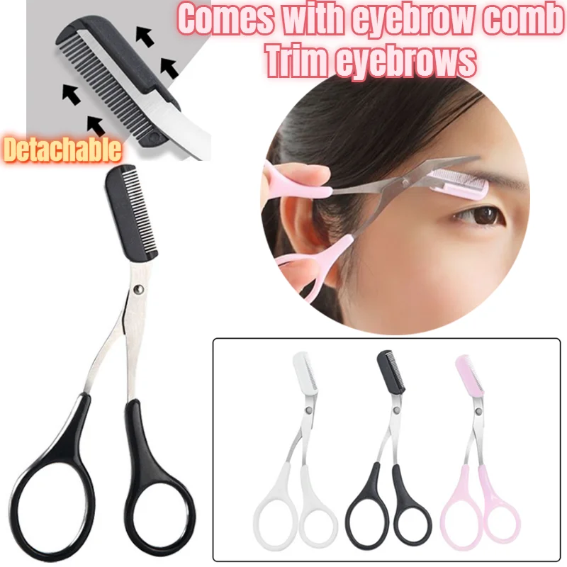 

Beauty Scissors Eyebrow Trimmer Scissors Beauty Products Women Eyebrow Scissors with Comb Stainless Steel Makeup Tools