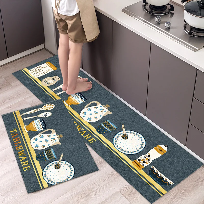 

Non-slip Kitchen Carpets for Living Room Area Rug Kitchen Long Strip Floor Mat Carpets Entrance Door Mat Home Room Decor