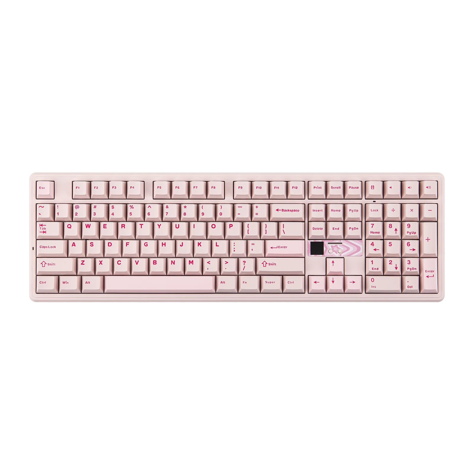 Фото Беспроводная механическая клавиатура EPOMAKER X AULA F108 PRO V2 с 100% ANSI US раскладкой, три режима подключения, технология Creamy Gasket, пиксельный дисплей и аккумулятор 10000 мАч №1