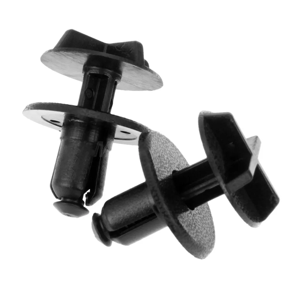 

New Practical Universal Fixing Clips ​Battery Cover 10x 9mm Hole Black