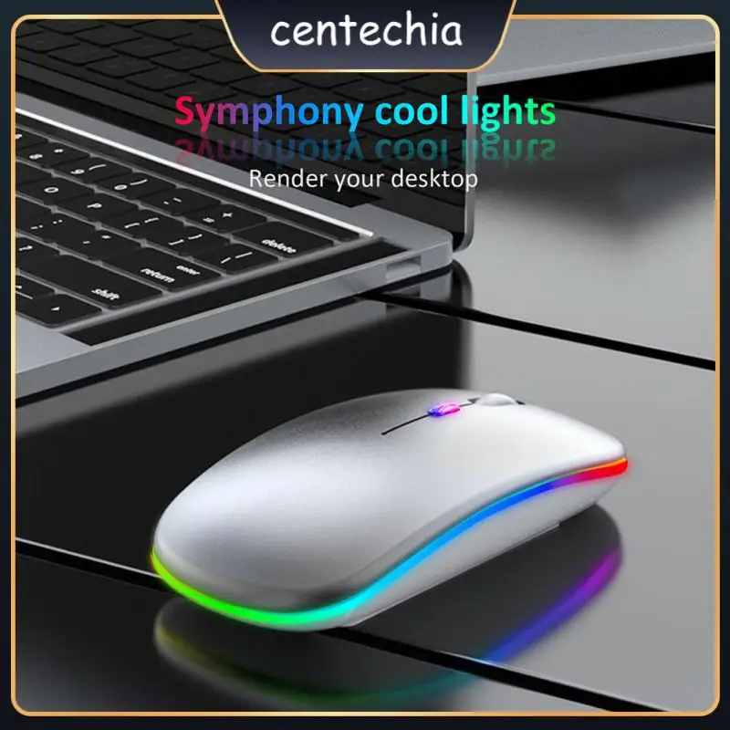 

Rgb Mouse 4 Keys Adjustable Bluetooth Mice Rechargeable Wireless Mouse For Laptop Gaming Accessories Gaming Mouse Wireless Mouse