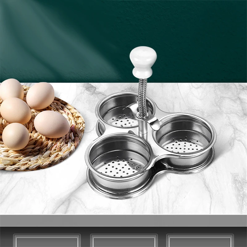 

Пароварка для яиц, нержавеющая сталь, 3 ячейки