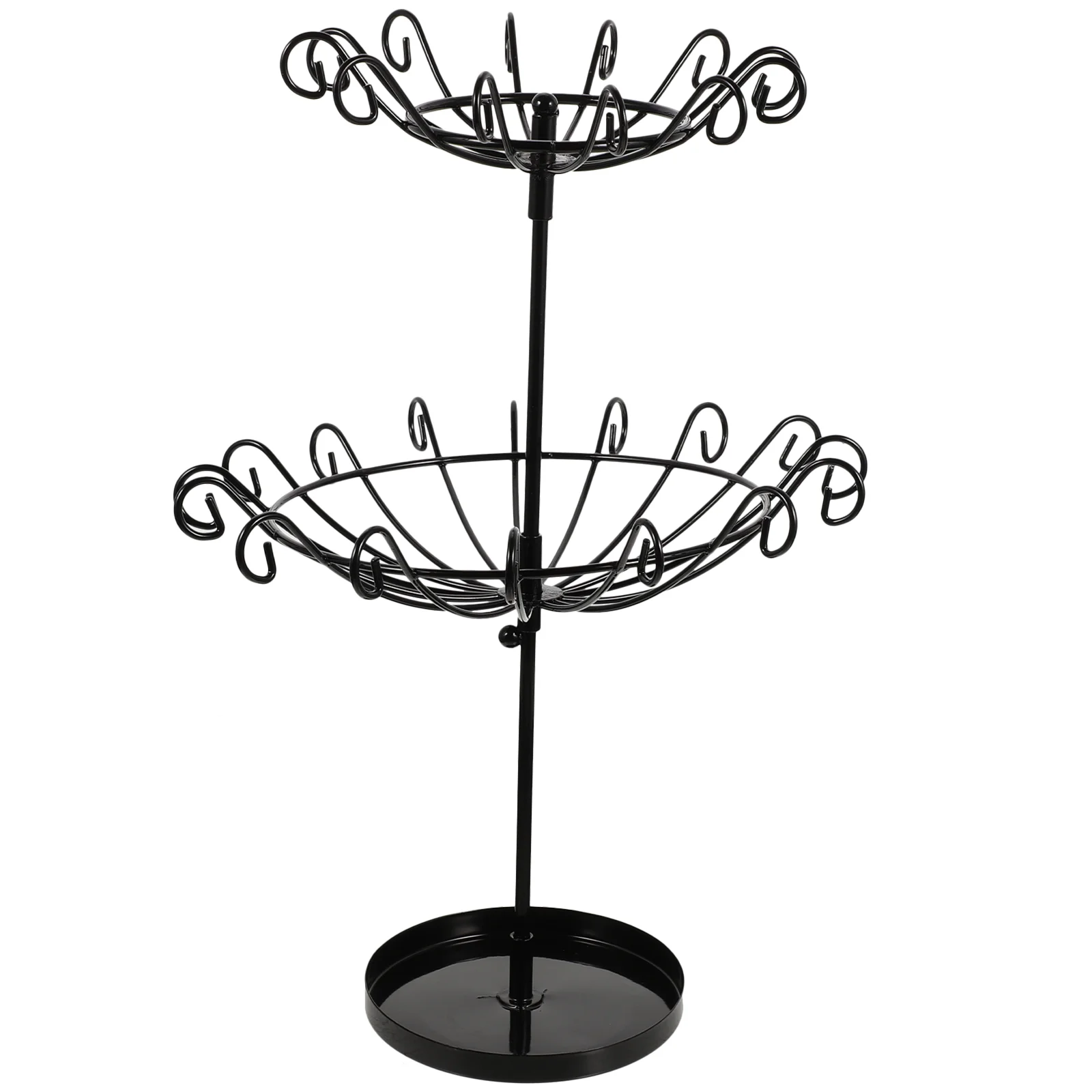

Storage Box Jewelry Rotating Rack Wedding Ceremony Decorations Double-layer Bracelet Hanger Iron