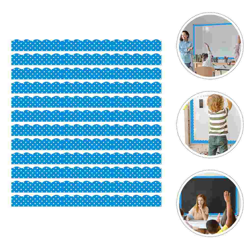 

12 Pcs Adorable Border Trim Festival Supplies Magnetic Whiteboard Bulletin Borders Decorative Stickers Classroom