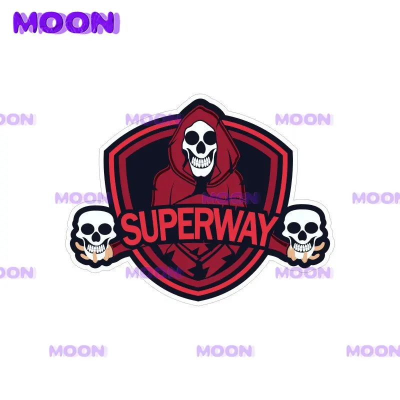 

Skull Cartoon Reflective Car Sticker PVC Vinyl Waterproof Film Decal Car Motorcycle car stickers