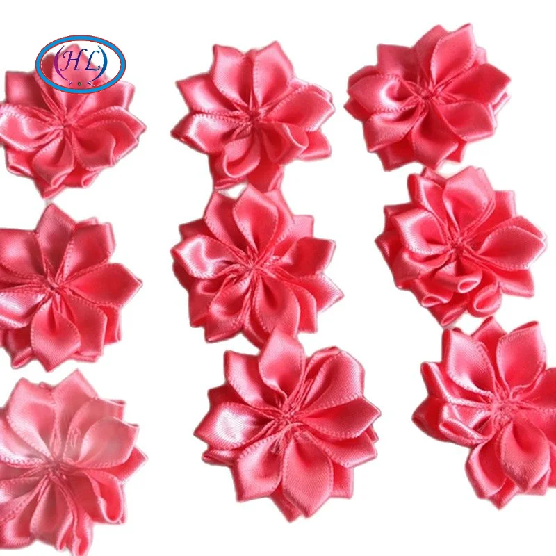 

HL 30pcs 35mm Watermelon Double Ribbon Flowers Handmade Apparel Accessories Sewing Appliques DIY Crafts A652