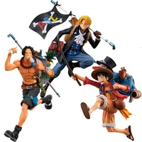 anime one piece portgas%c2%b7d%c2%b7 ace monkey d luffy sabo pvc action figure collectible model toys for children gift