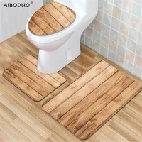 floor rug wood texture board bathroom accessories toilet decoration carpet in the bedroom bath mat set non slip kitchen mat