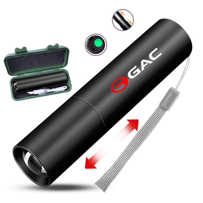 

Автомобильный мини-фонарик, водонепроницаемый Телескопический мощный внешний зум для GAC GS3 Gs4 Gs5 Gs8 Ga3 Ga4 Ga5 Ga6 Ga8 Gm6 Gm8 M8 M6