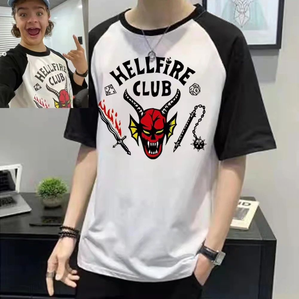 

Hellfire Club Stranger Things Season 4 T Shirts Mike Tee Shirt Harajuku 2022 Mens Clothing Hip Hop Tshirt 100% Cotton Summer Top