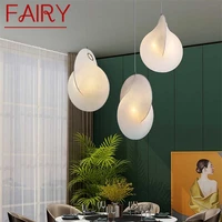 fairy nordic pendant lamp creative led decorative table lighting white chandelier for room