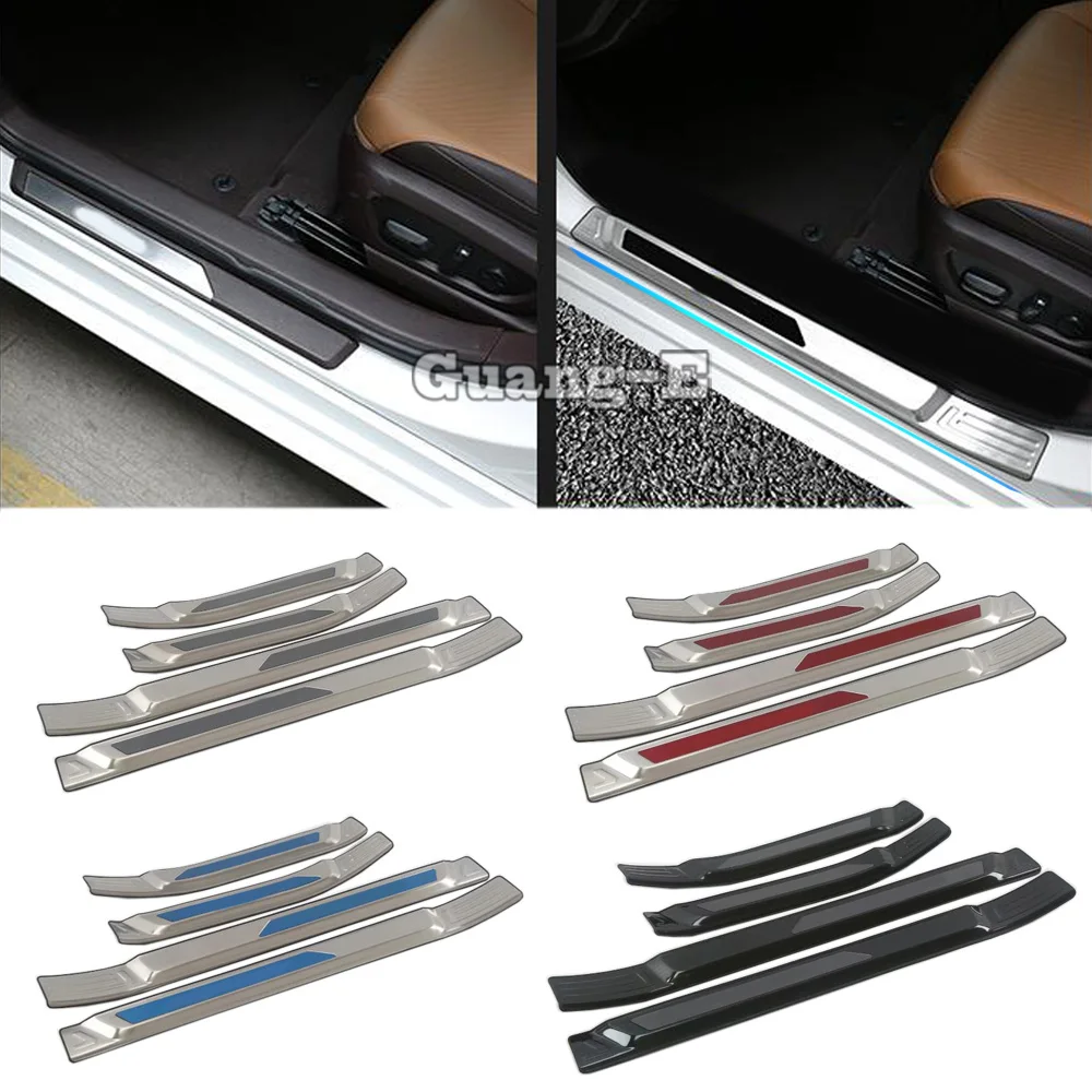 

Car External Threshold Door Sill Scuff Plate Cover for Lexus ES ES200 ES250 ES300 ES350 2018 2019 2020 2021 Accessories Protect