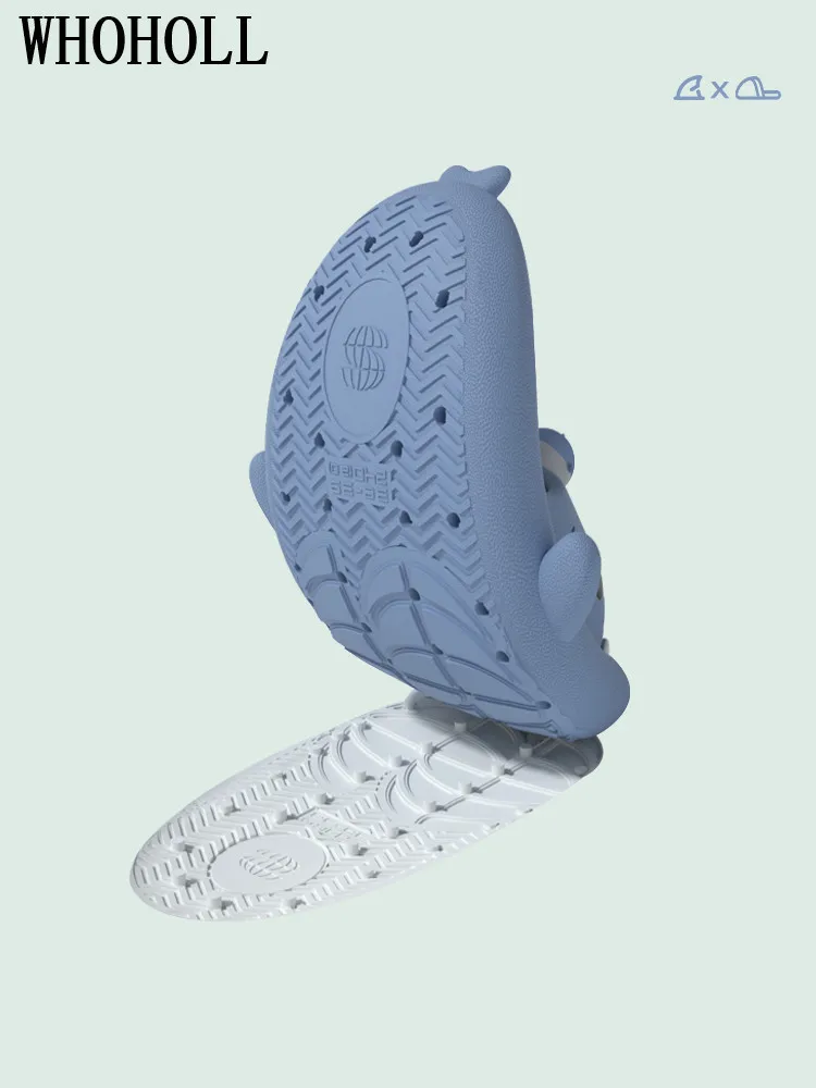 Funny Shark Slippers Indoor Home Female Man 2022 Summer Antiskid Couples 4cm Thick Sole Soft Slippers Home Bath Flip Flops