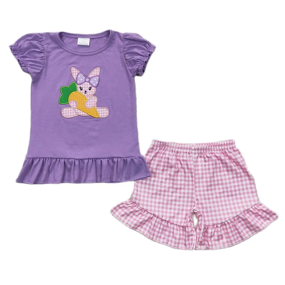 

Детские шорты с коротким рукавом и кроликом в виде моркови