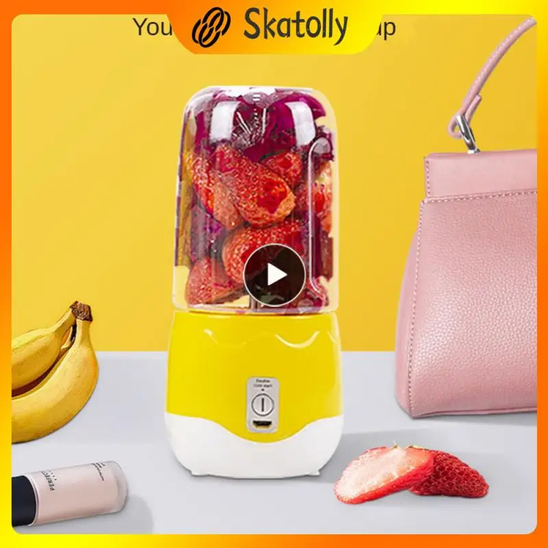 

400ml Fruit Squeezer Small Light Electric Juicer Usb Rechargeable Household Portable Fruit Mixers Juice Maker Multifunction