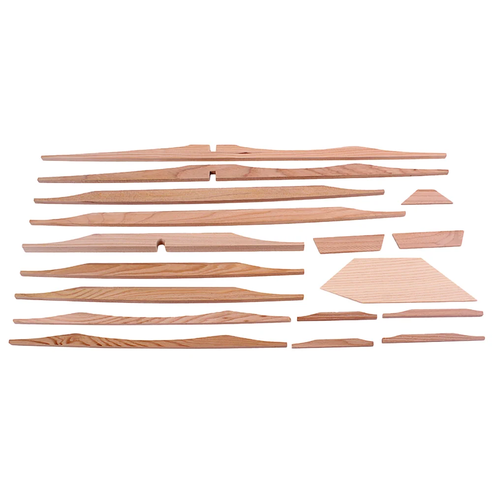 

17pcs Guitar Wood Build Your Guitar kits Spruce Wood for Electric Guitar Replacement Acoustic Guitar Accessories Light Brown