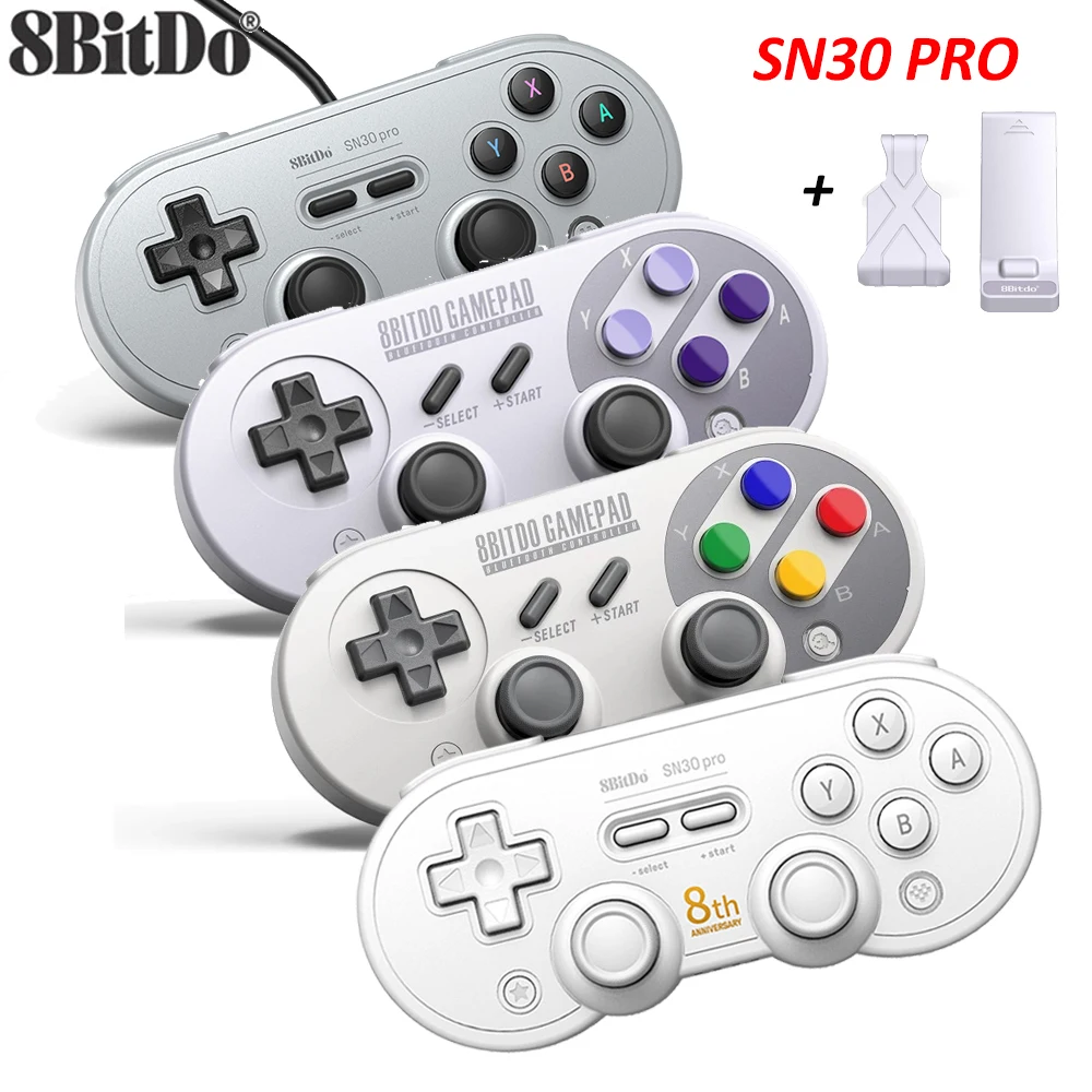 

1 Or 2PCS 8BitDo SN30 Pro Wired USB Gamepad Game Control for NS Switch Windows Raspberry Pi SN Edition Controller Accessories