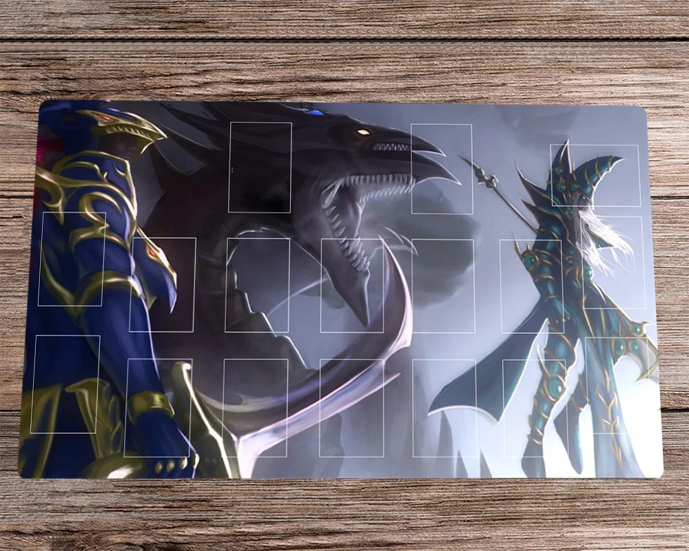 

YuGiOh Playmat Dark Paladin Slifer The Sky Dragon CCG TCG Playmat Card Game Mat & Free Bag Desk Mat Desk Pad Mousepad 60x35cm