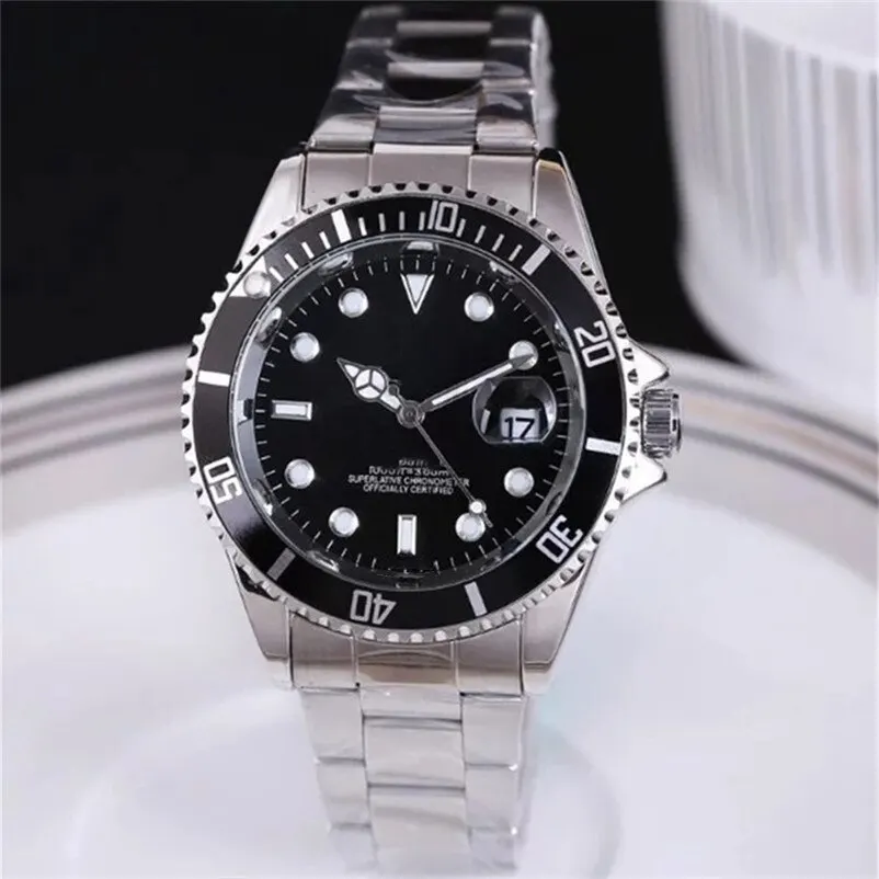 Men's Luxury Watch Quartz Sub 116610 Green/Black Designer Life Waterproof Date Steel Fold Over Clasp Watch