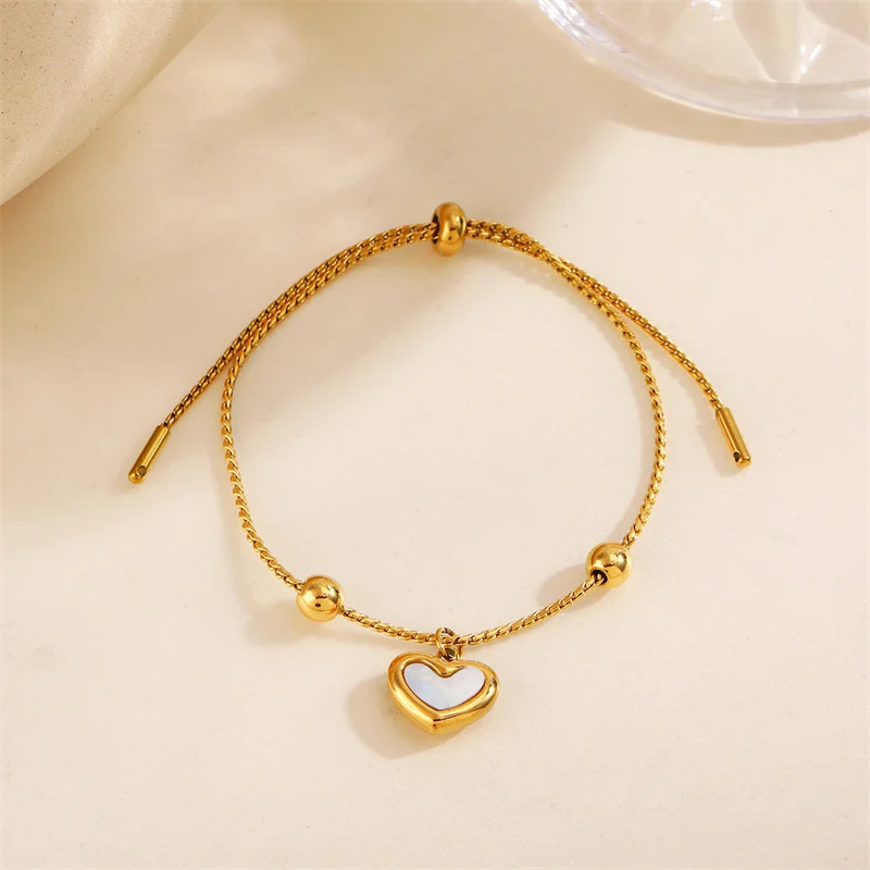 Цепочка с подвеской в форме сердца из нержавеющей стали 316L