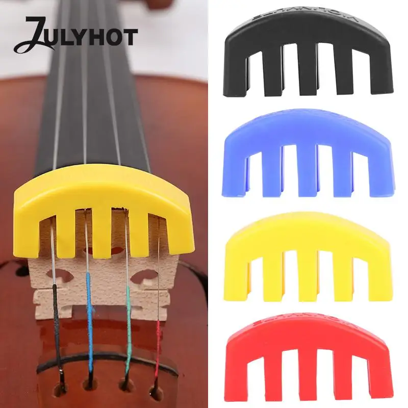 

Резиновый глушитель для скрипки, бесшумный глушитель с пятью зажимами для 4/4, 3/4, 1/2, музыкальный инструмент для тренировок, аксессуары, глуши...