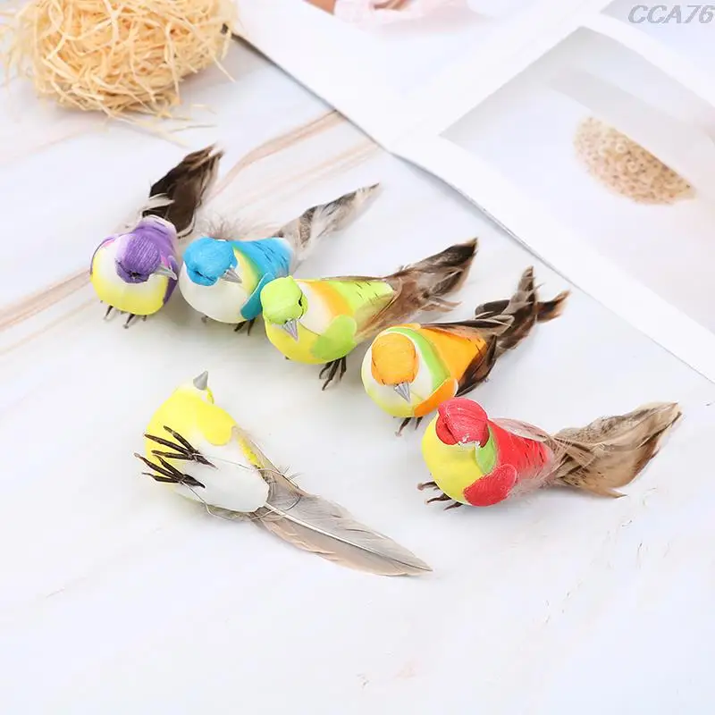 

1 шт., декоративное мини-гнездо с искусственными перьями