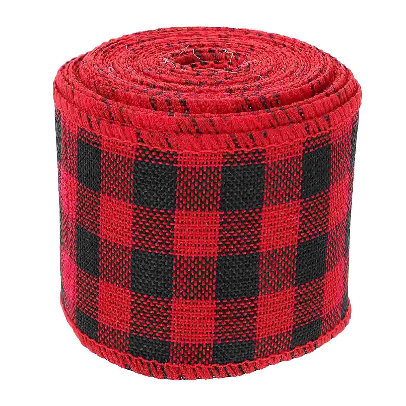 

1 Roll DIY Wrapping Ribbon Gift Packaging Ribbon Decorative Plaid Pattern Ribbon