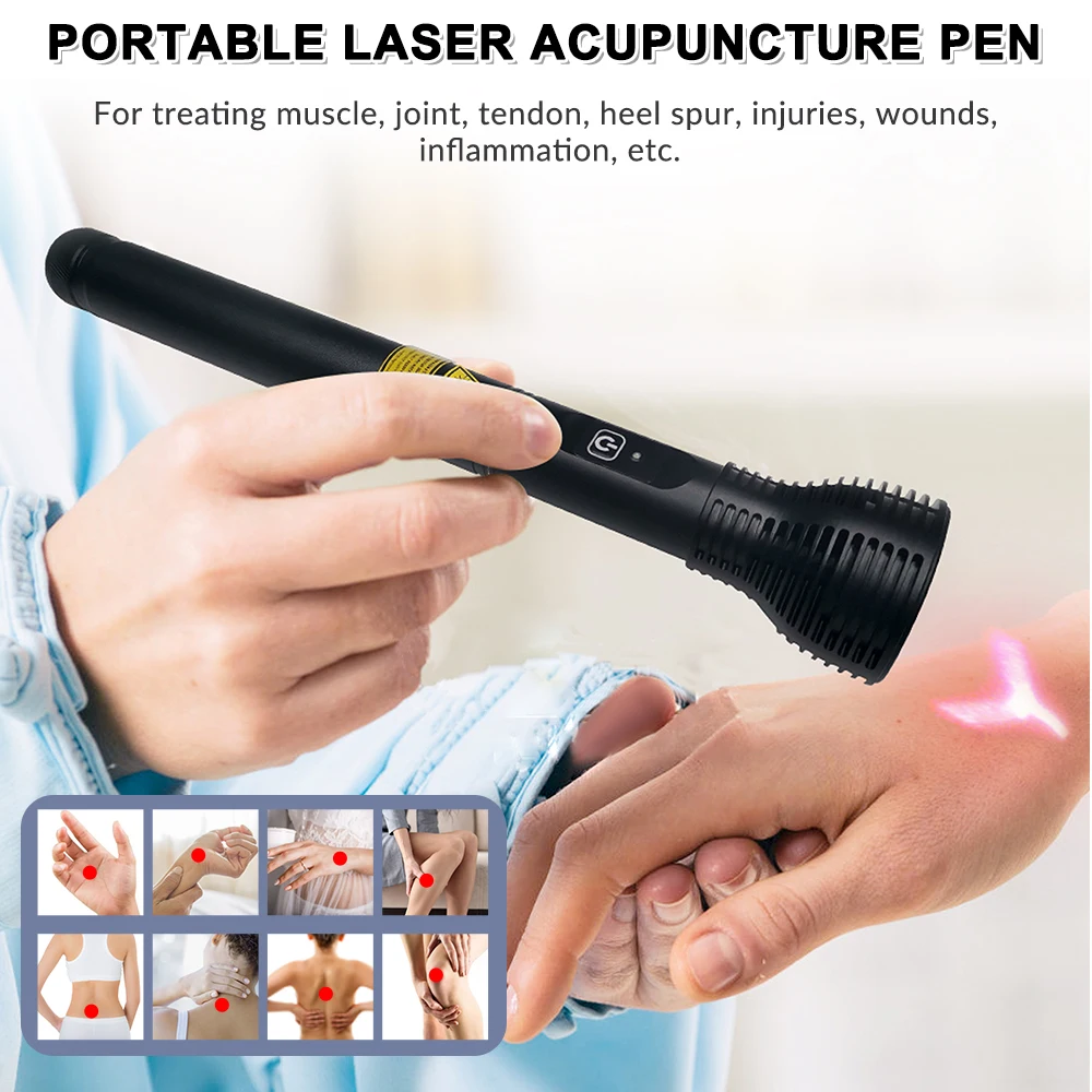 

ZJZK 3W 808nm Rechargeable Laser Therapy Acupuncture Pen for Pain Relief Physiotherapy Equipment