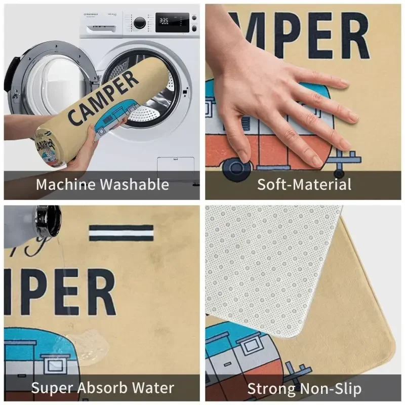 Водонепроницаемый ковролин 1PCHappy для ванной