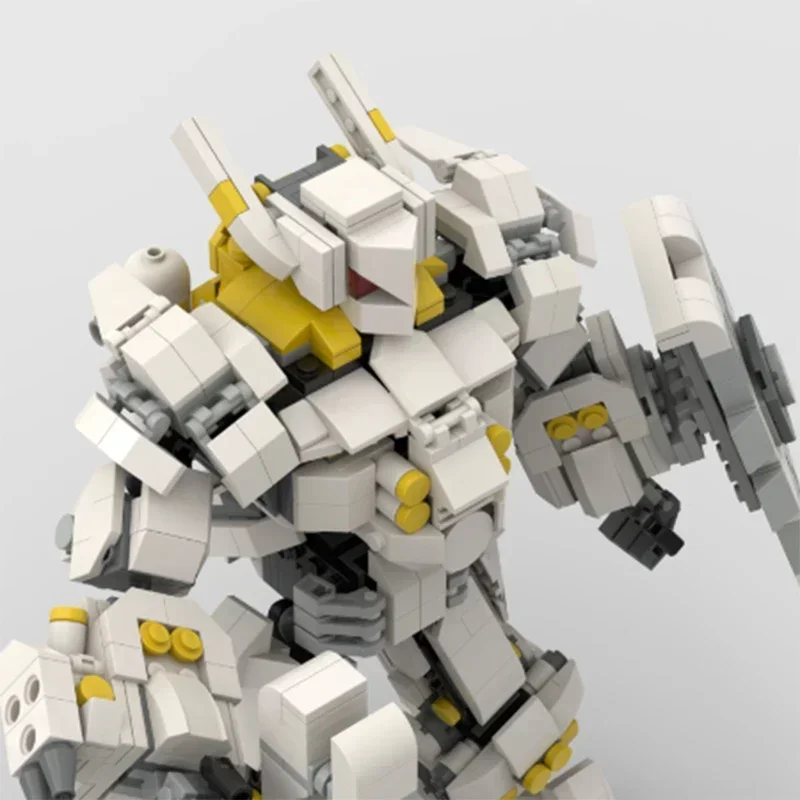 Военная боевая меховая модель Moc строительные кирпичи белый рыцарь механическая