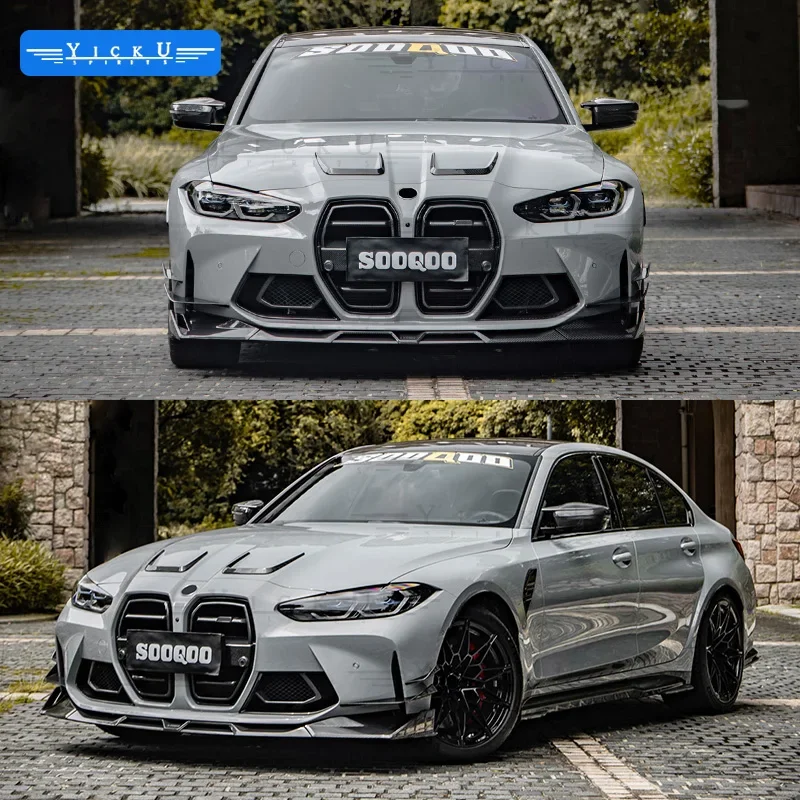 SOOQOO Trockenkohlefaser-Bodykit для G80 G81 M3 G82 G83 M4 Front schaufel Seitens chюze Heck diffusor heckбеженgel