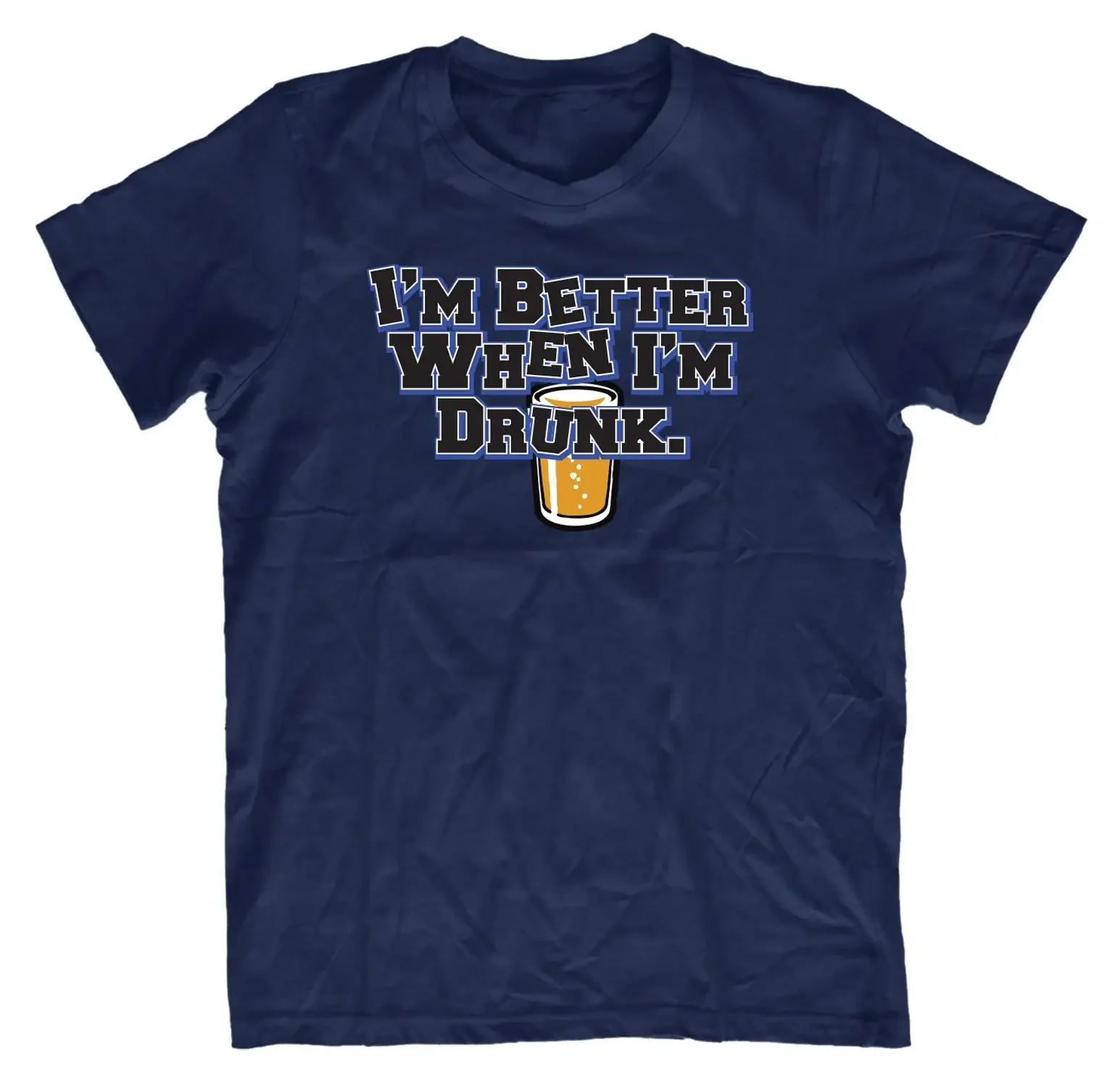 Забавная комедийная футболка для взрослых на день отца рождения я лучше когда